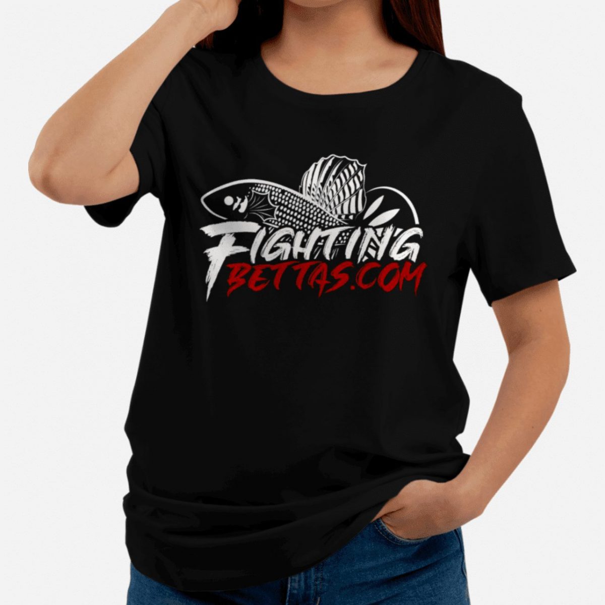 FightingBettas Official Logo T-Shirt 100% ring spun cotton - Image 3