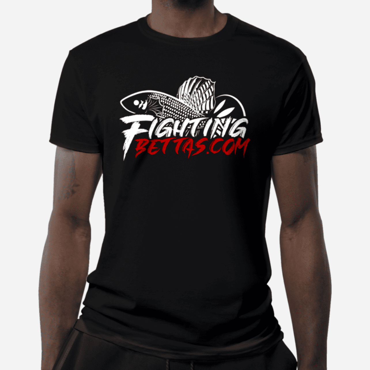 FightingBettas Official Logo T-Shirt 100% ring spun cotton